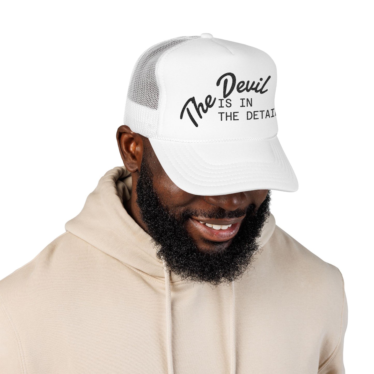 "The Devil is in the Detail" Wash King Trucker Hat