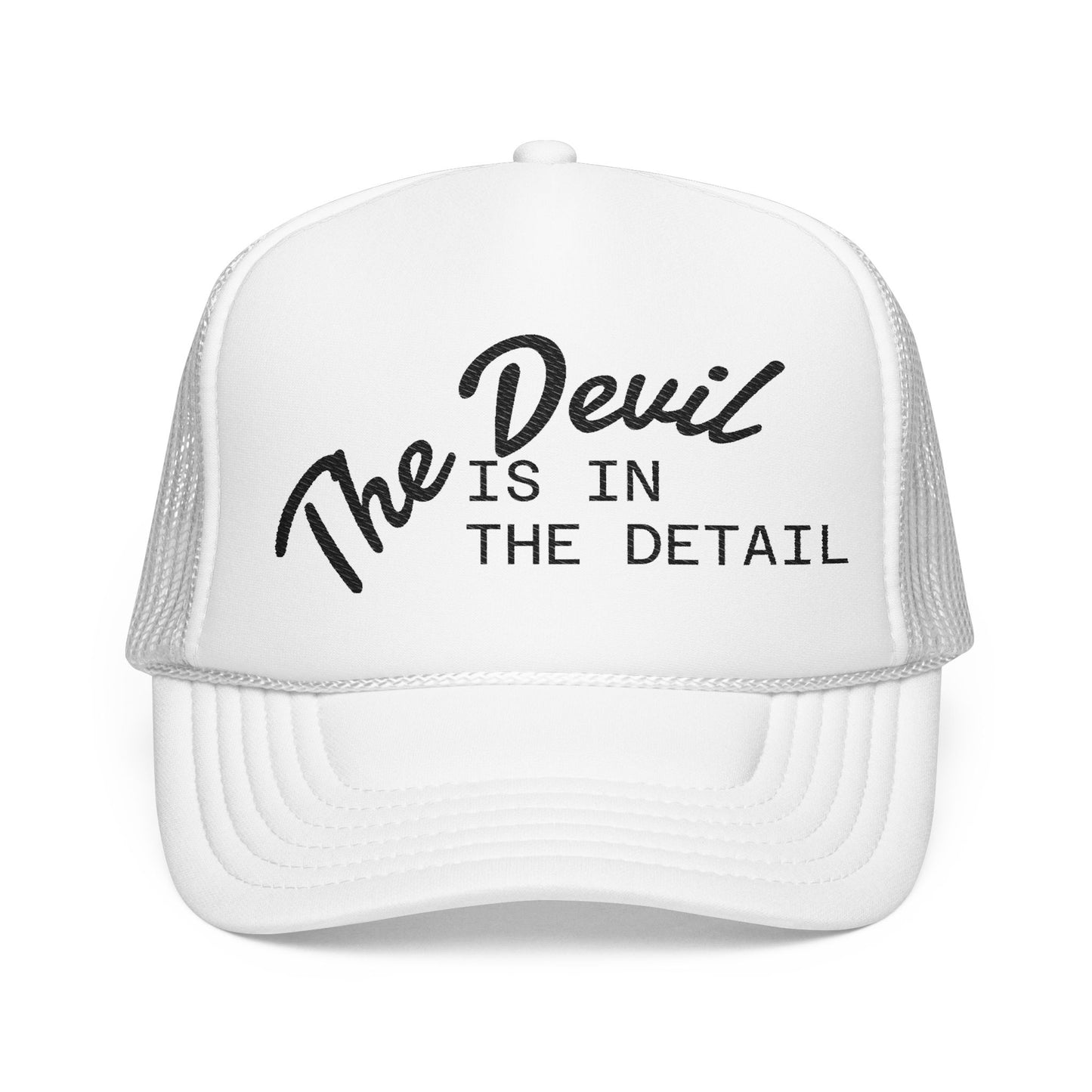 "The Devil is in the Detail" Wash King Trucker Hat