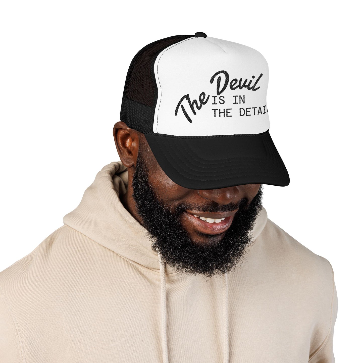 "The Devil is in the Detail" Wash King Trucker Hat