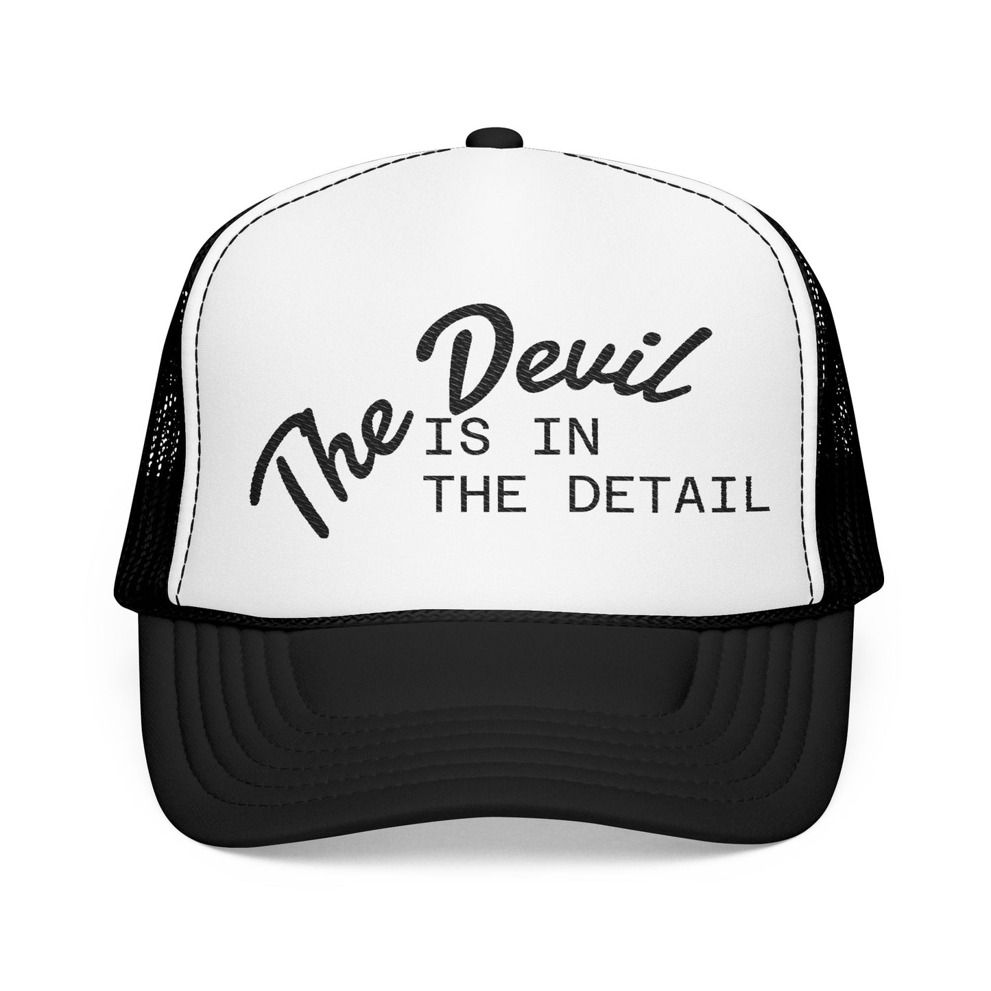 "The Devil is in the Detail" Wash King Trucker Hat