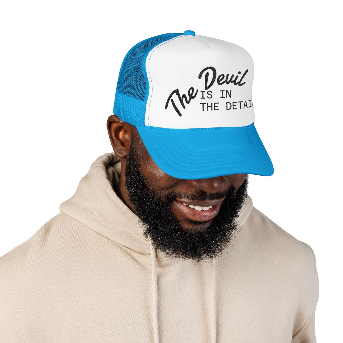 "The Devil is in the Detail" Wash King Trucker Hat